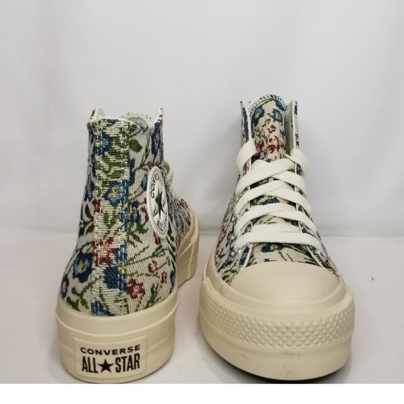 Converse Women's CTAS Lift Platform Tapestry Hi Tops Size 7.5 A11992C NWT - Picture 7 of 9